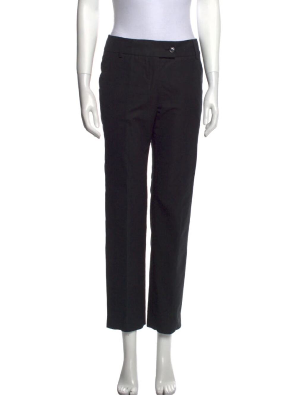 Vintage Yves Saint Laurent Rive Gauche Straight Leg Pants in Black, Size Small